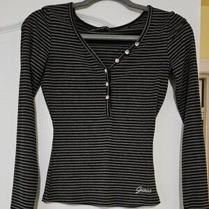 striped long sleeve top